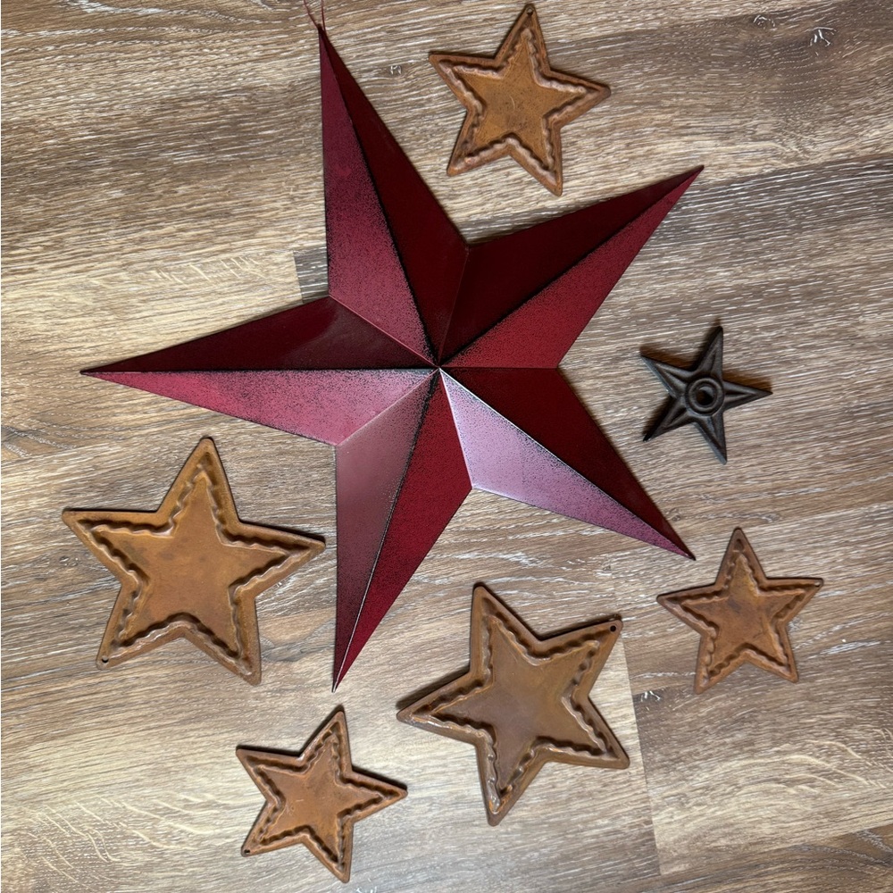 Set‎ of METAL rustic home decor STARS